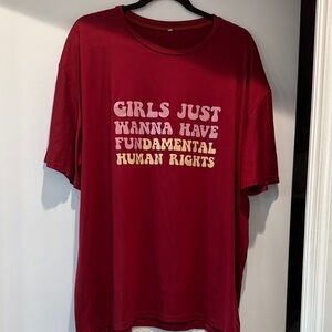 Women's Red Graphic Tee - Short Sleeve